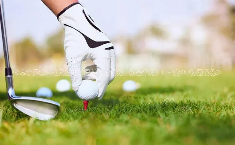 长征娱乐平台下载百度技术学院《阜宁足球运动员招聘：最新信息曝光，机会难得！| 百度SEO标题优化》