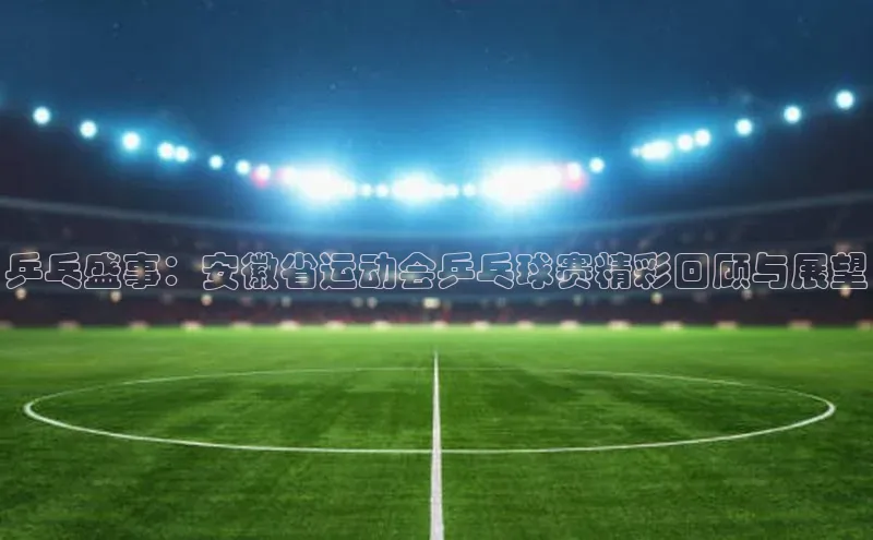 乒乓盛事：安徽省运动会乒乓球赛精彩回顾与展望